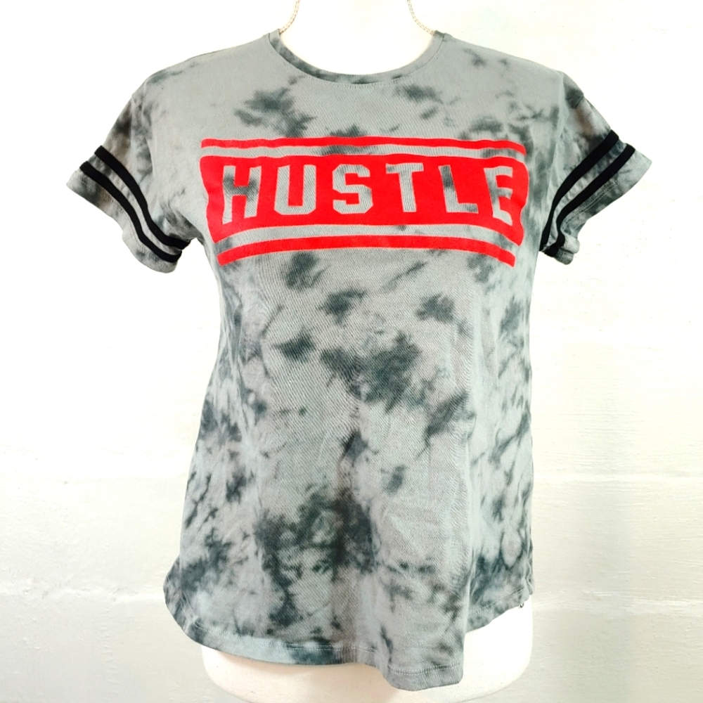 HUSTLE TIE DYE T SHIRT (a242)
